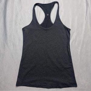 Lululemon Black/White Cool Racerback Tank Top size 8